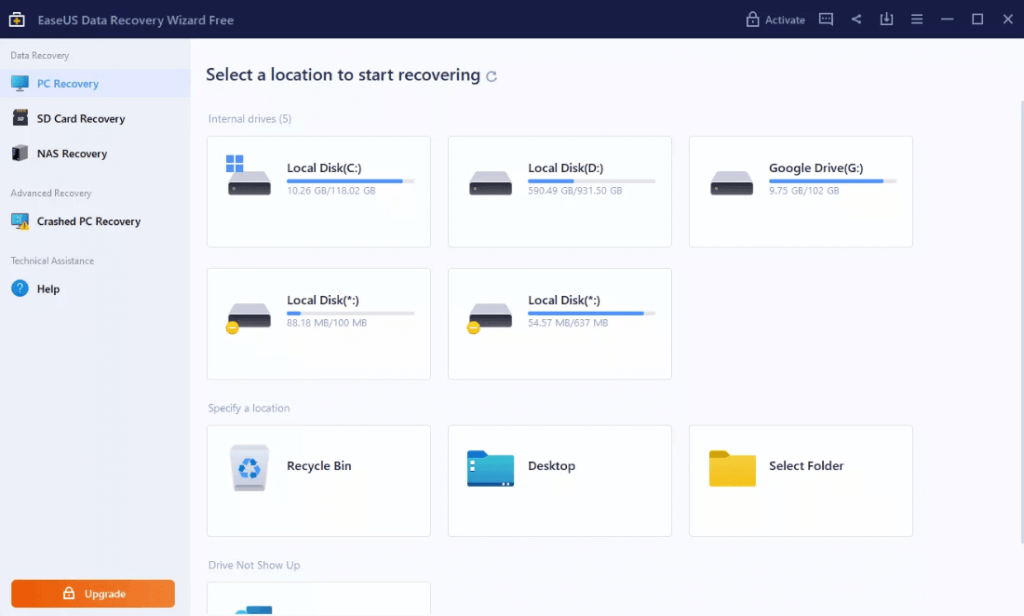 EaseUS Data Recovery Wizard
