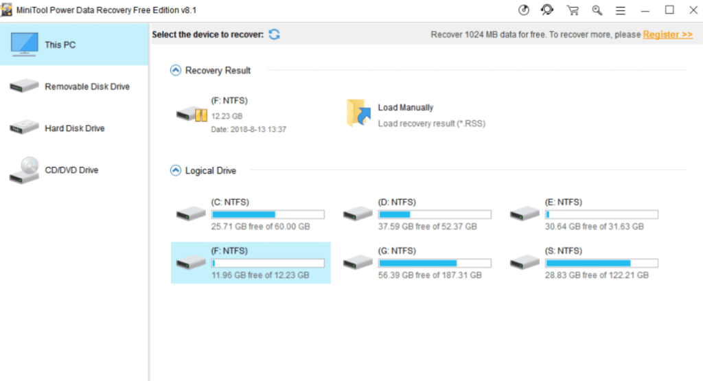 MiniTool Power Data recovery