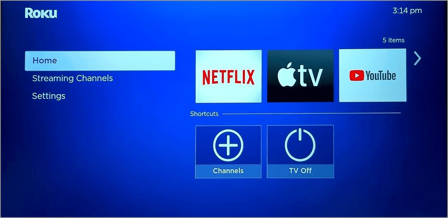 Open Netflix on Roku