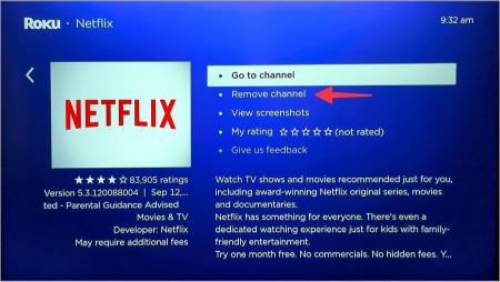 Remove channels