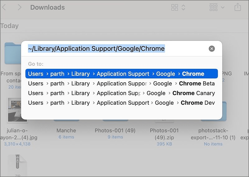 Remove the Chrome Service Files