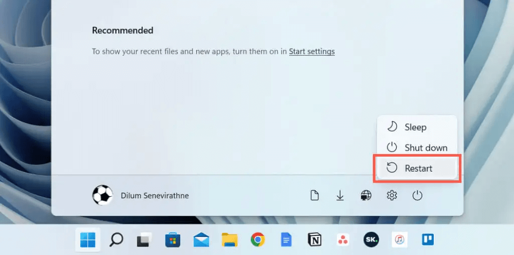 Restart Your PC