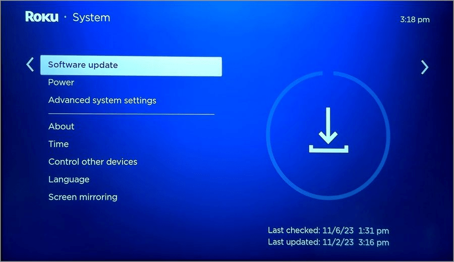 Software Update