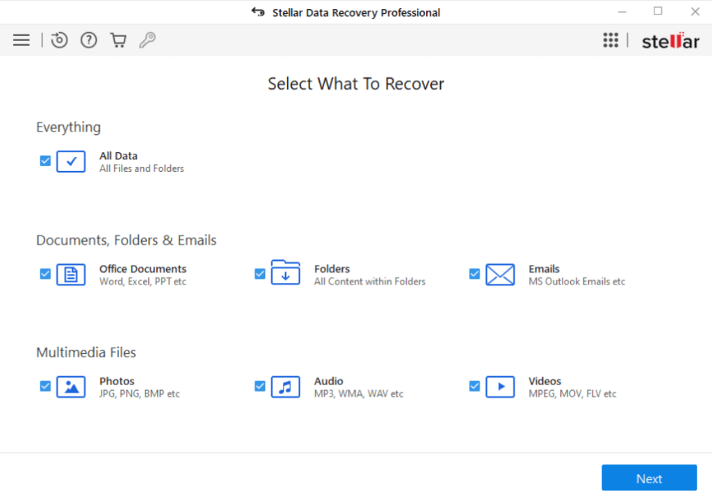 Stellar Data Recovery