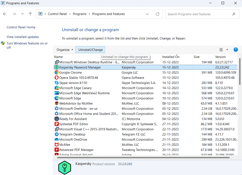 Uninstall and Reinstall the Application