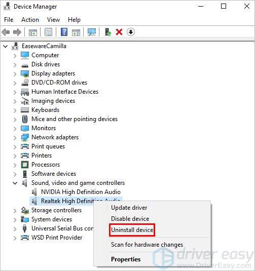 Uninstall device