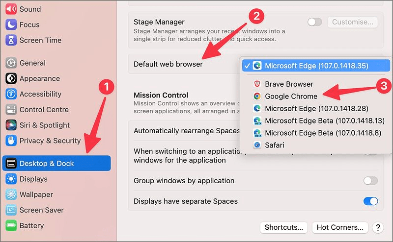 default web browser
