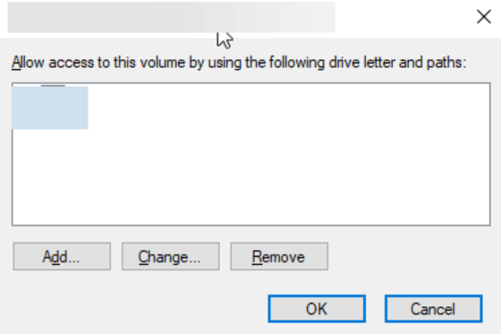 drive letter