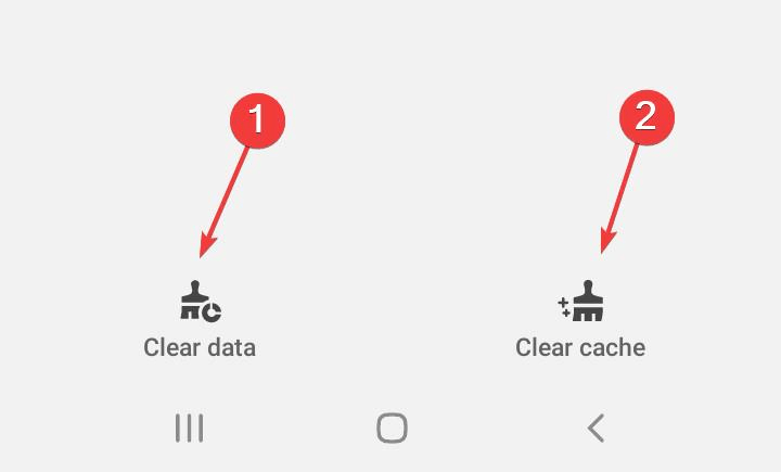 Clear cache 