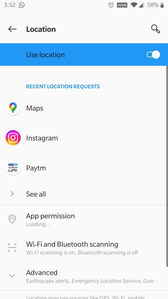 use location