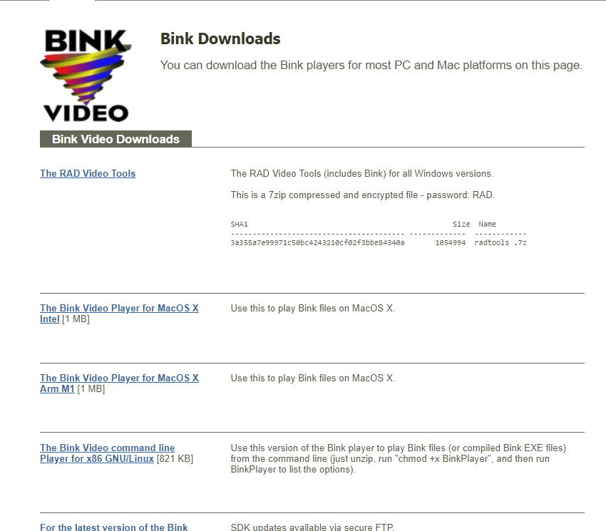 Bink download