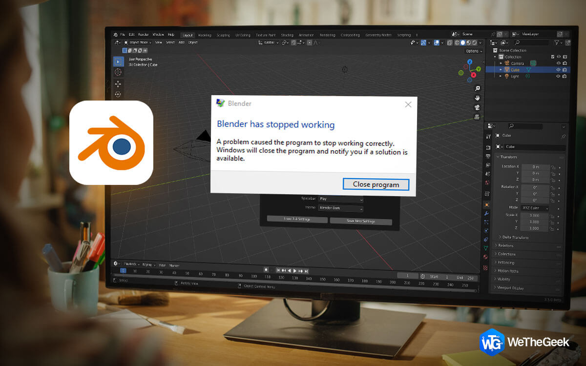 Blender Keeps Crashing on Windows