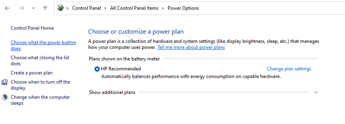 Change what the power button does