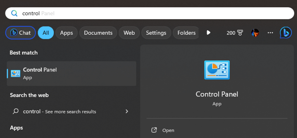 Control Panel