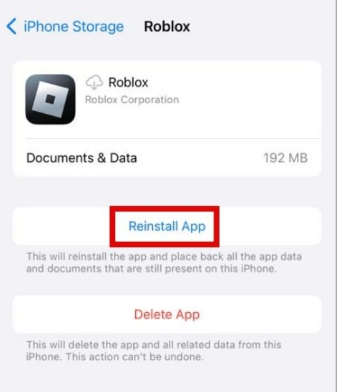 Reinstall App