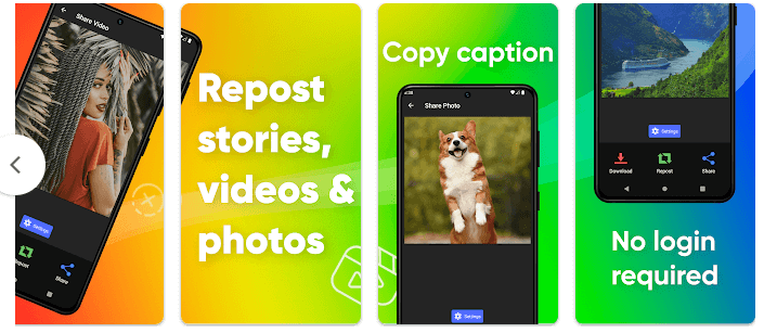 Reposter for Story & Video