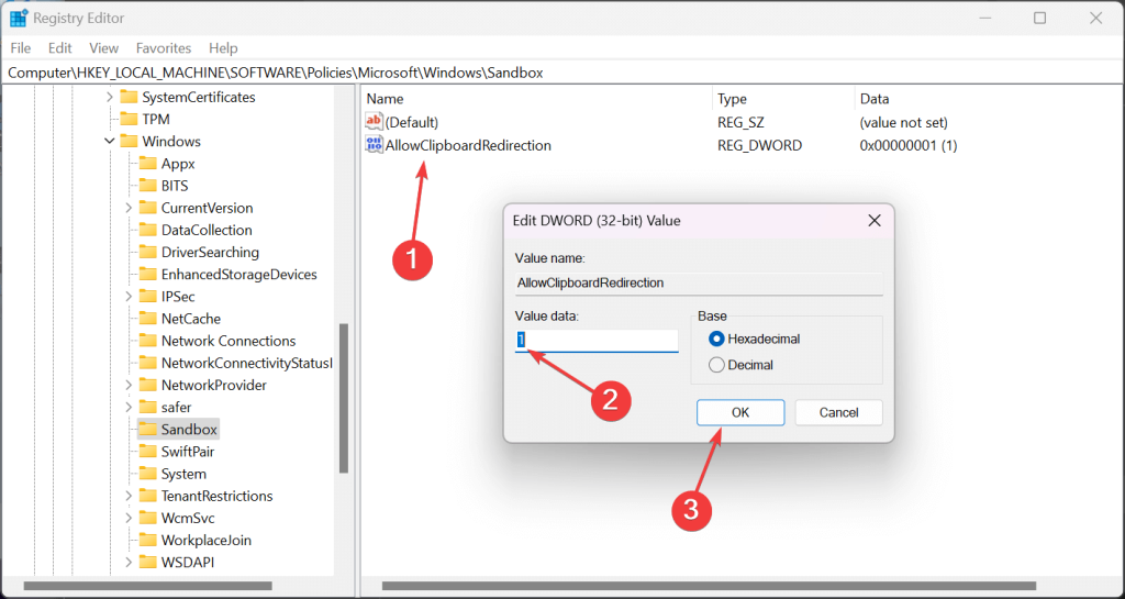 Sandbox option