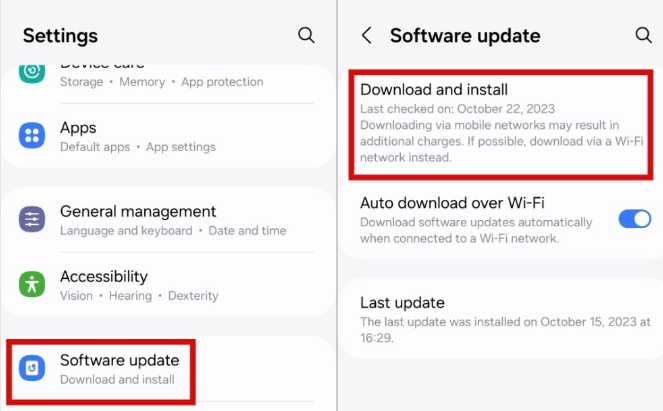 Software update