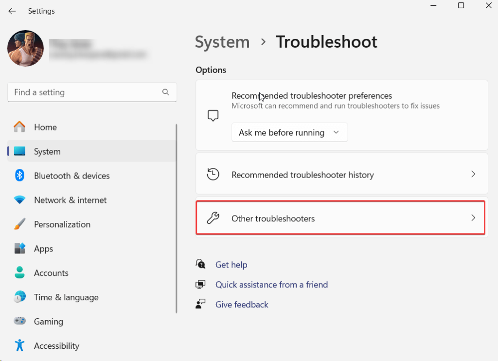System Troubleshoot