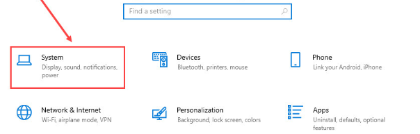 System tab