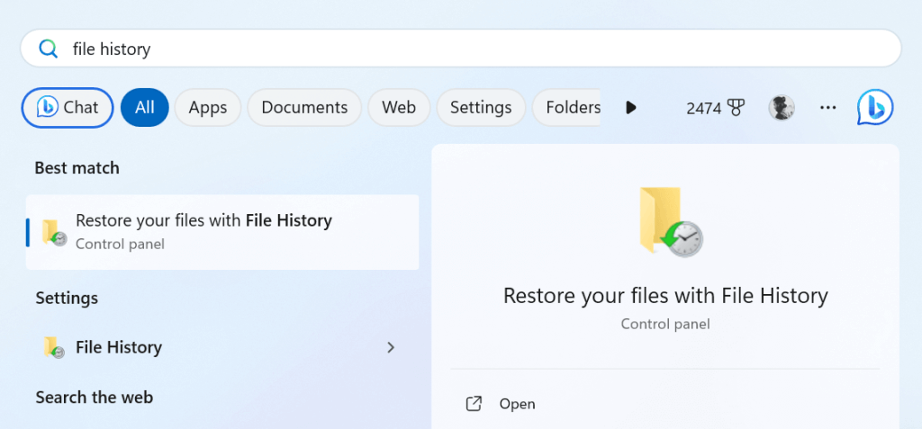 file history