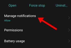 manage notification