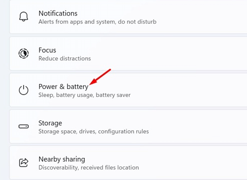 power and battery