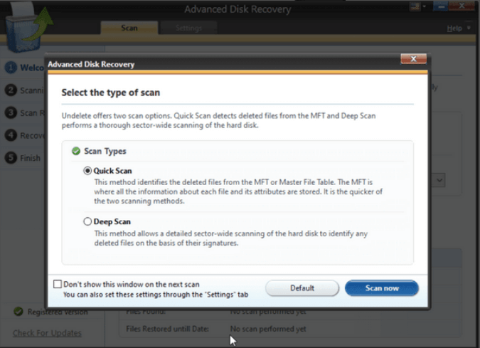 restore data