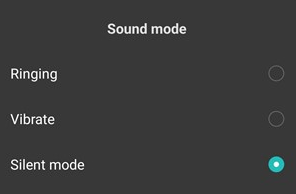 slient mode