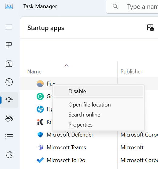 startup apps