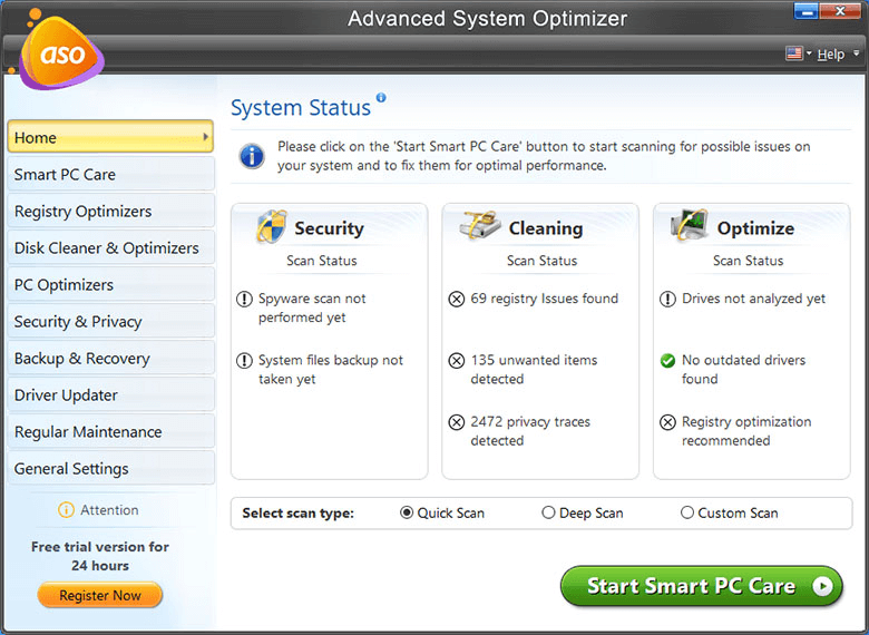 system status