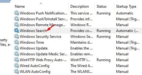 windows search