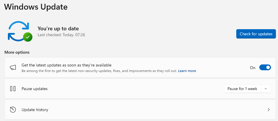 windows update