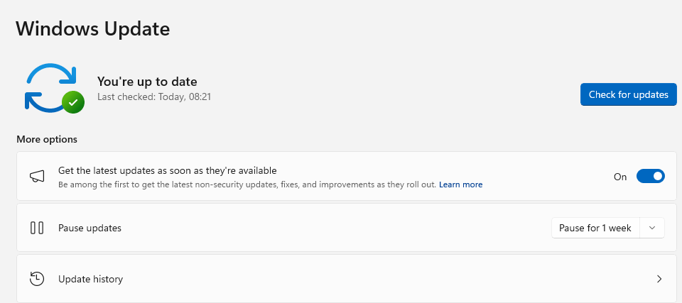 windows update