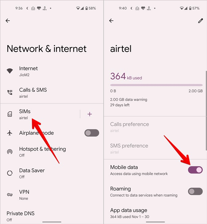 Check Mobile Data Connection
