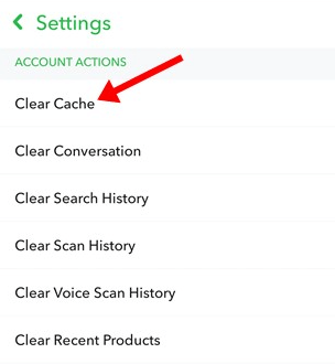 Clean cache