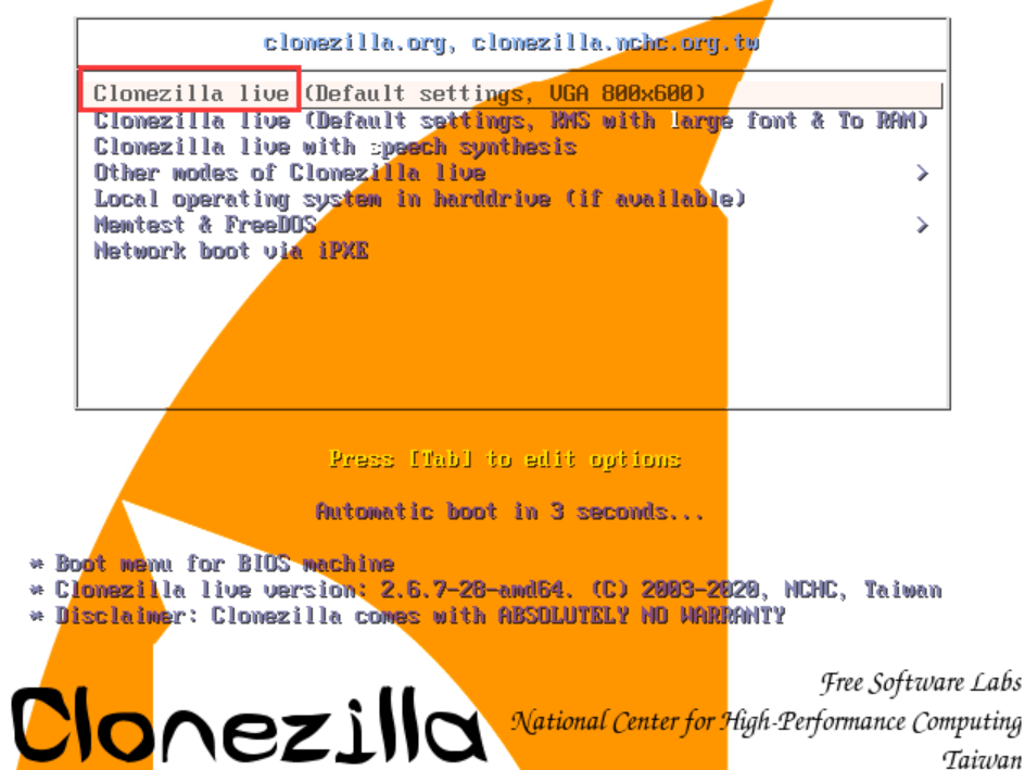 CloneZilla