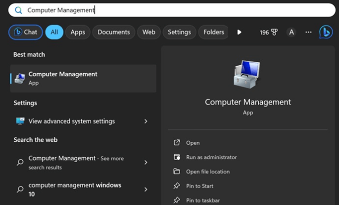 Computer management