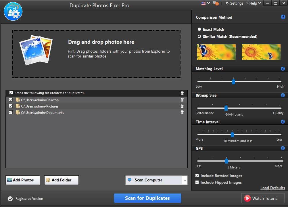 Delete duplicate photo