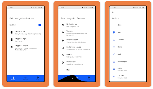Fluid Navigation Gestures