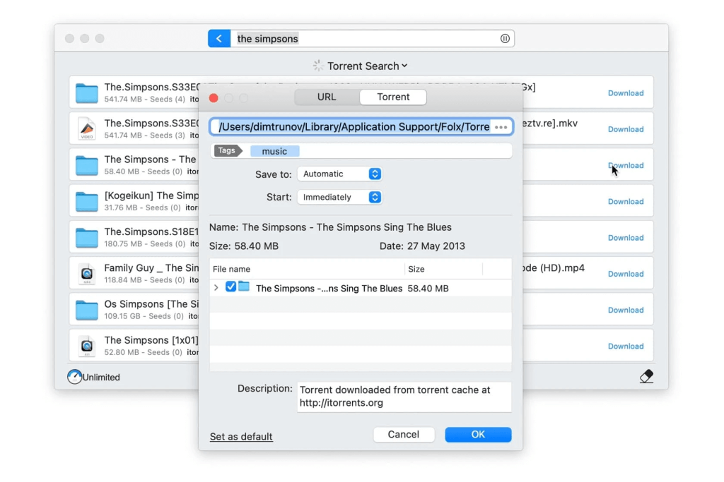 Folx - Free Download Manager