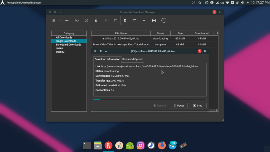 Persepolis Download Manager