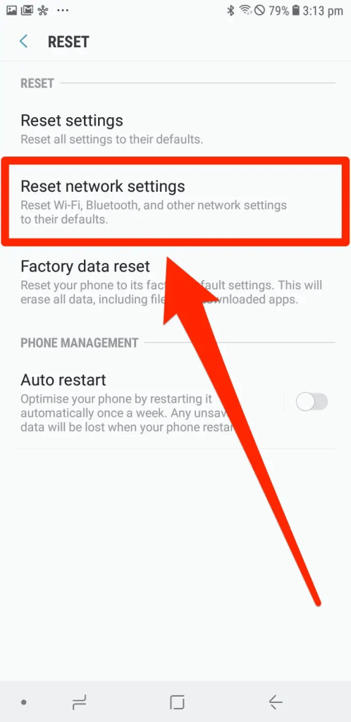 Reset Network Settings