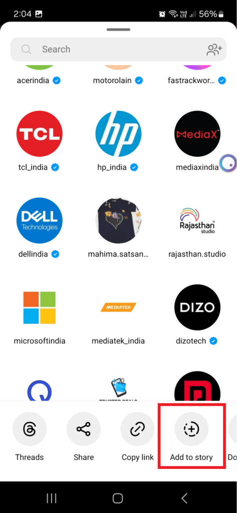 add to story