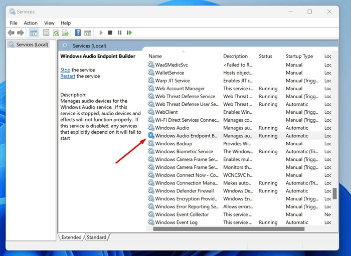 audio setting