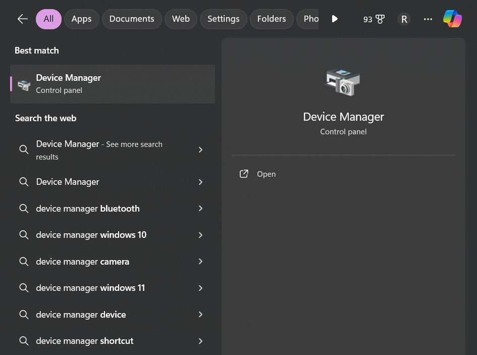 device manager