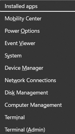 installed apps