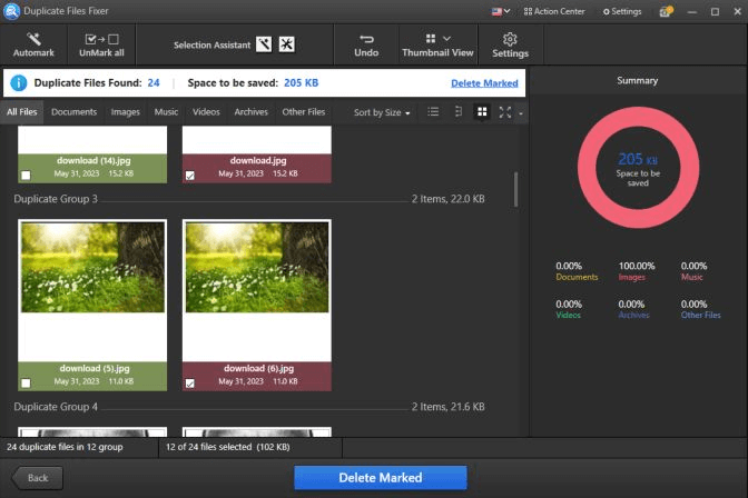 remove duplicate files