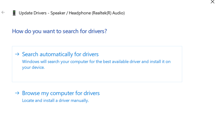 search for driver