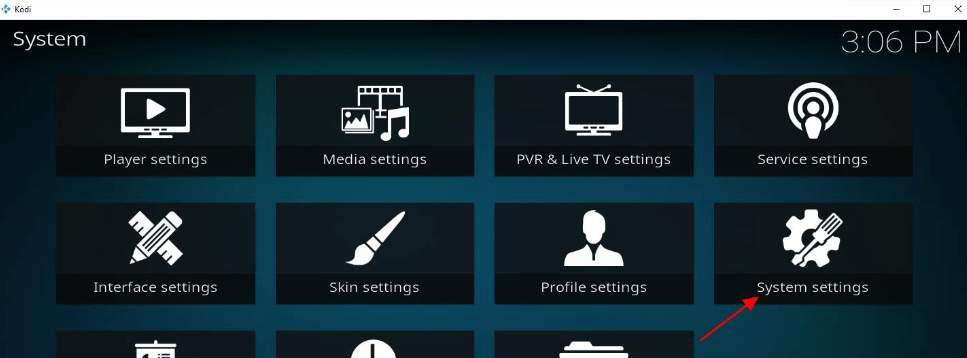 system setting
